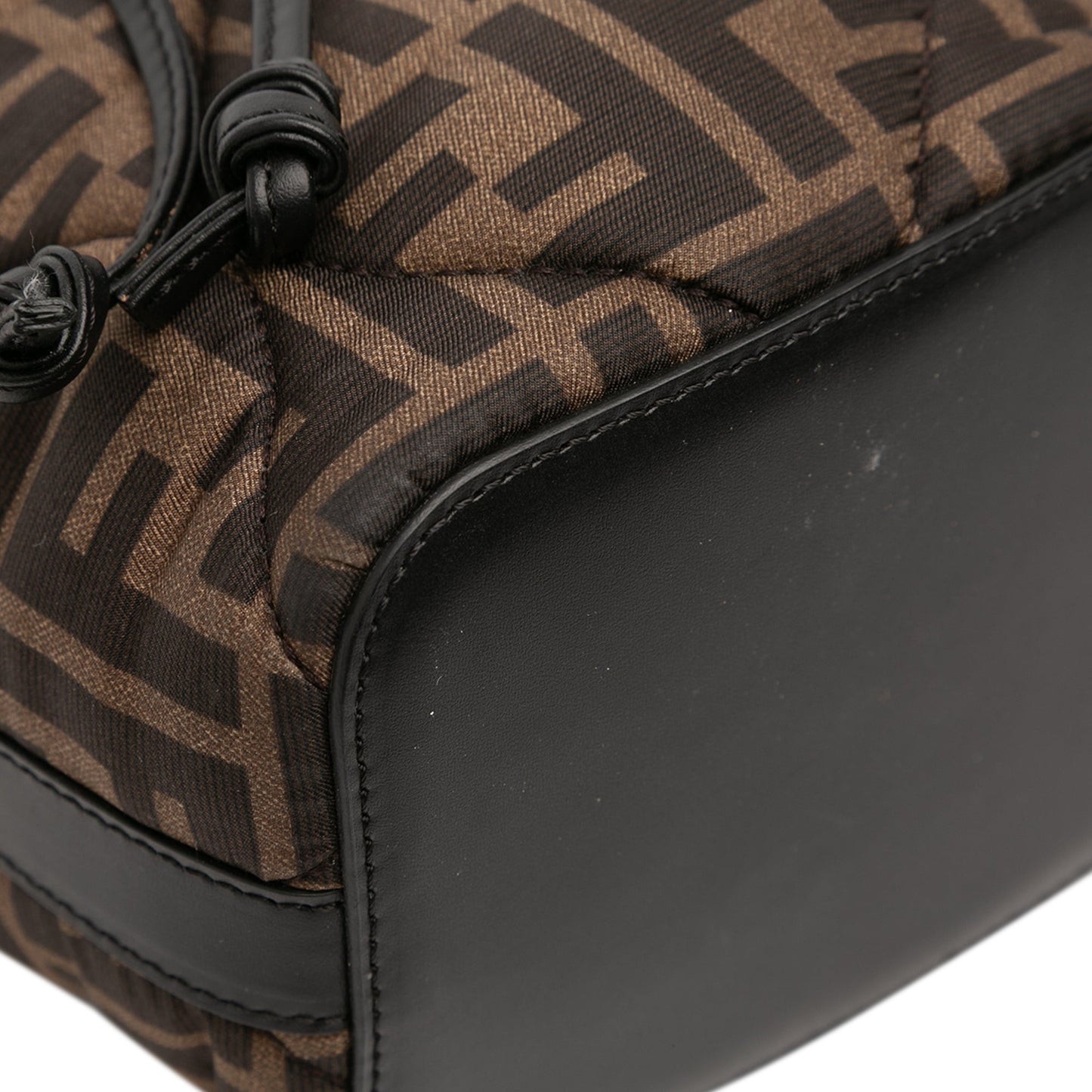Fendi Mini Quilted Silk FF 1974 Mon Tresor Bucket Bag