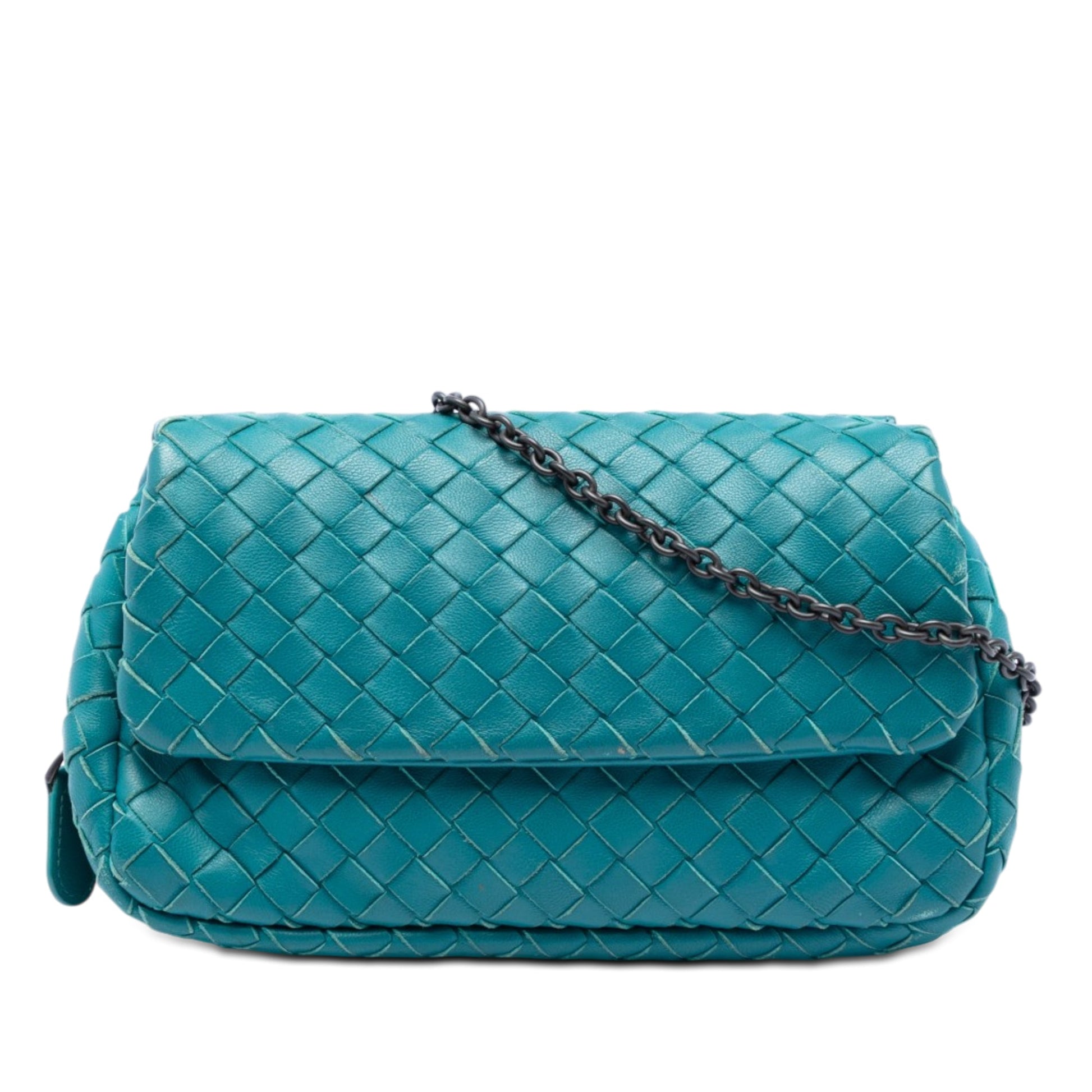 Bottega Veneta Mini Nappa Intrecciato Expandable Chain Crossbody