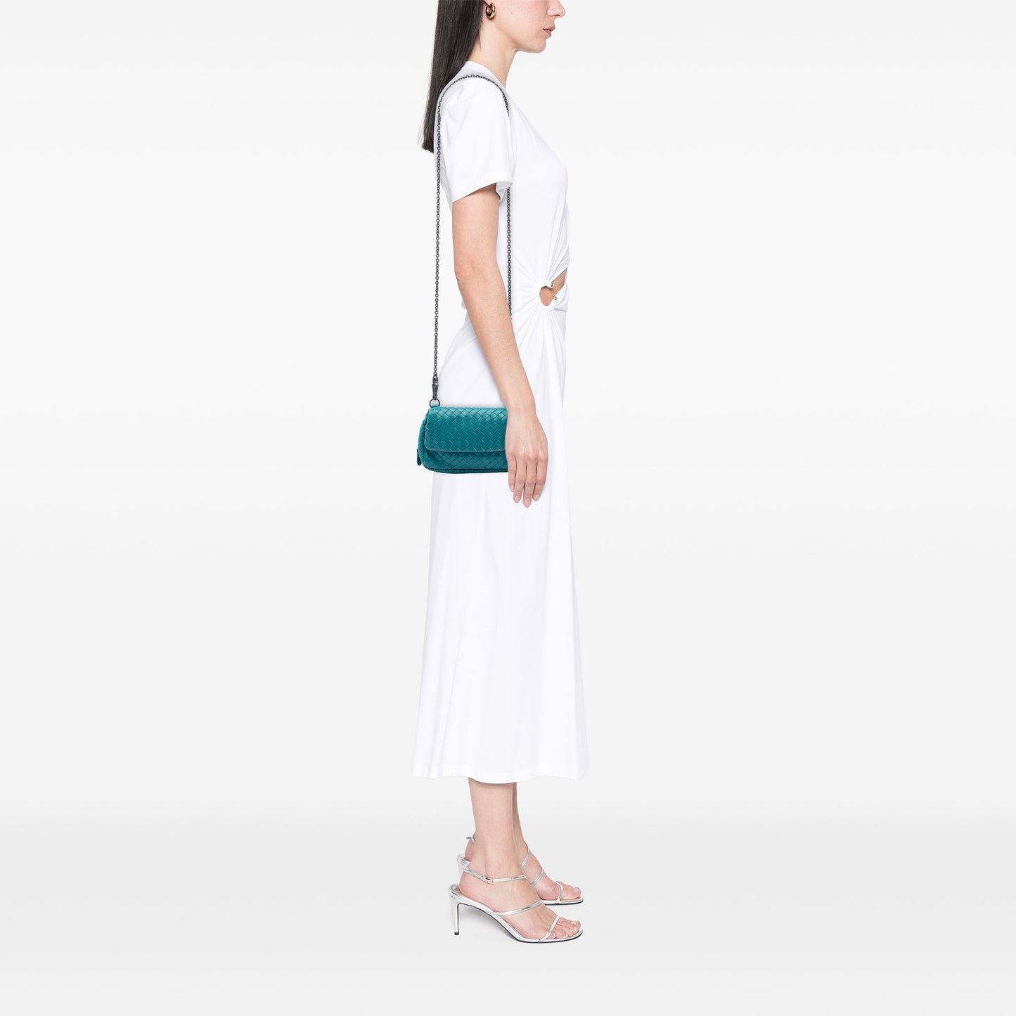 Bottega Veneta Mini Nappa Intrecciato Expandable Chain Crossbody