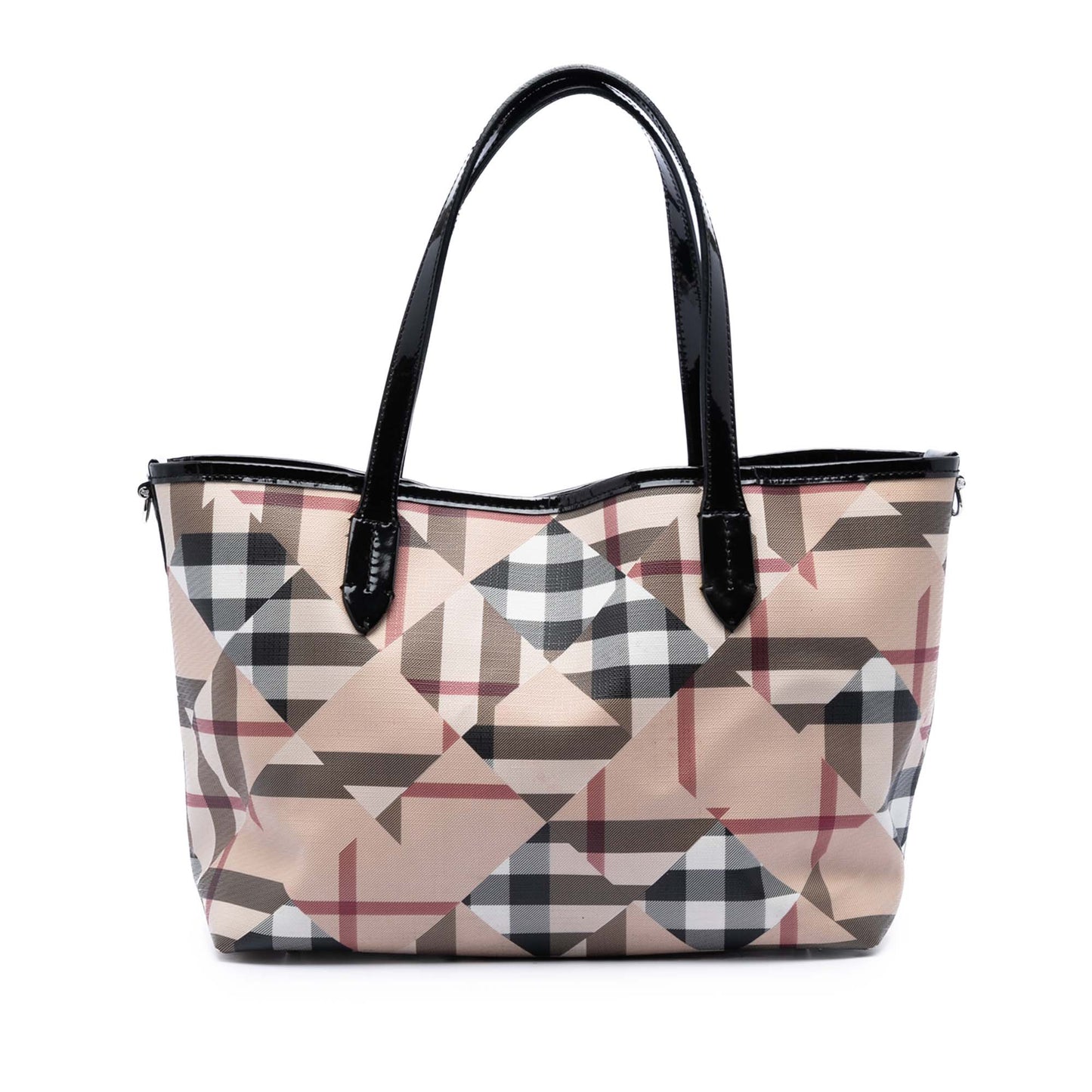 Burberry House Check Coated Canvas Satchel