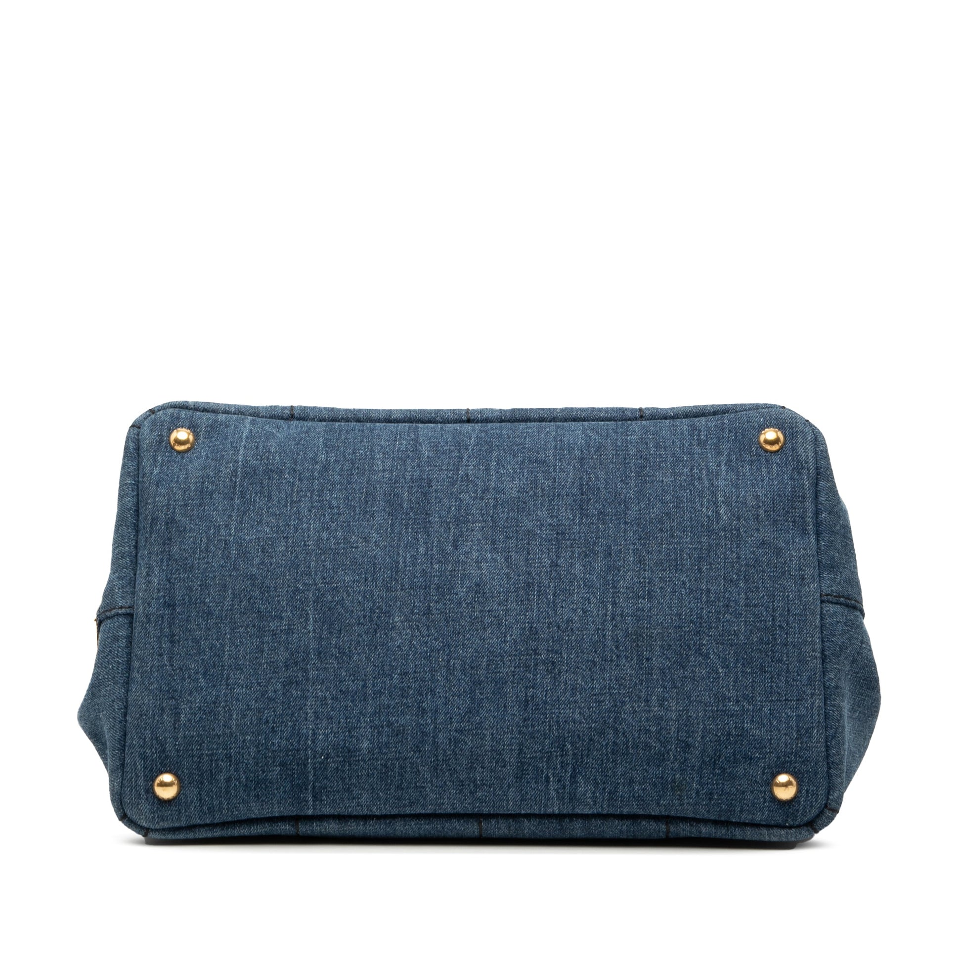 Large Denim Canapa Logo Satchel