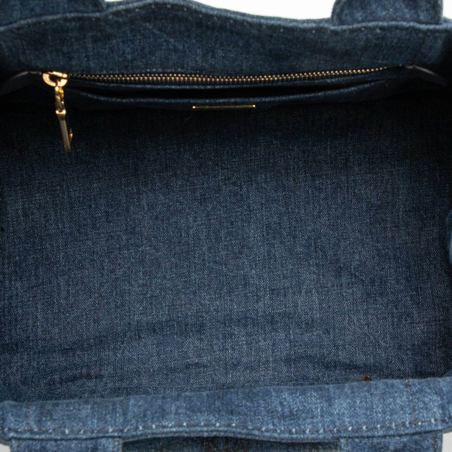 Large Denim Canapa Logo Satchel