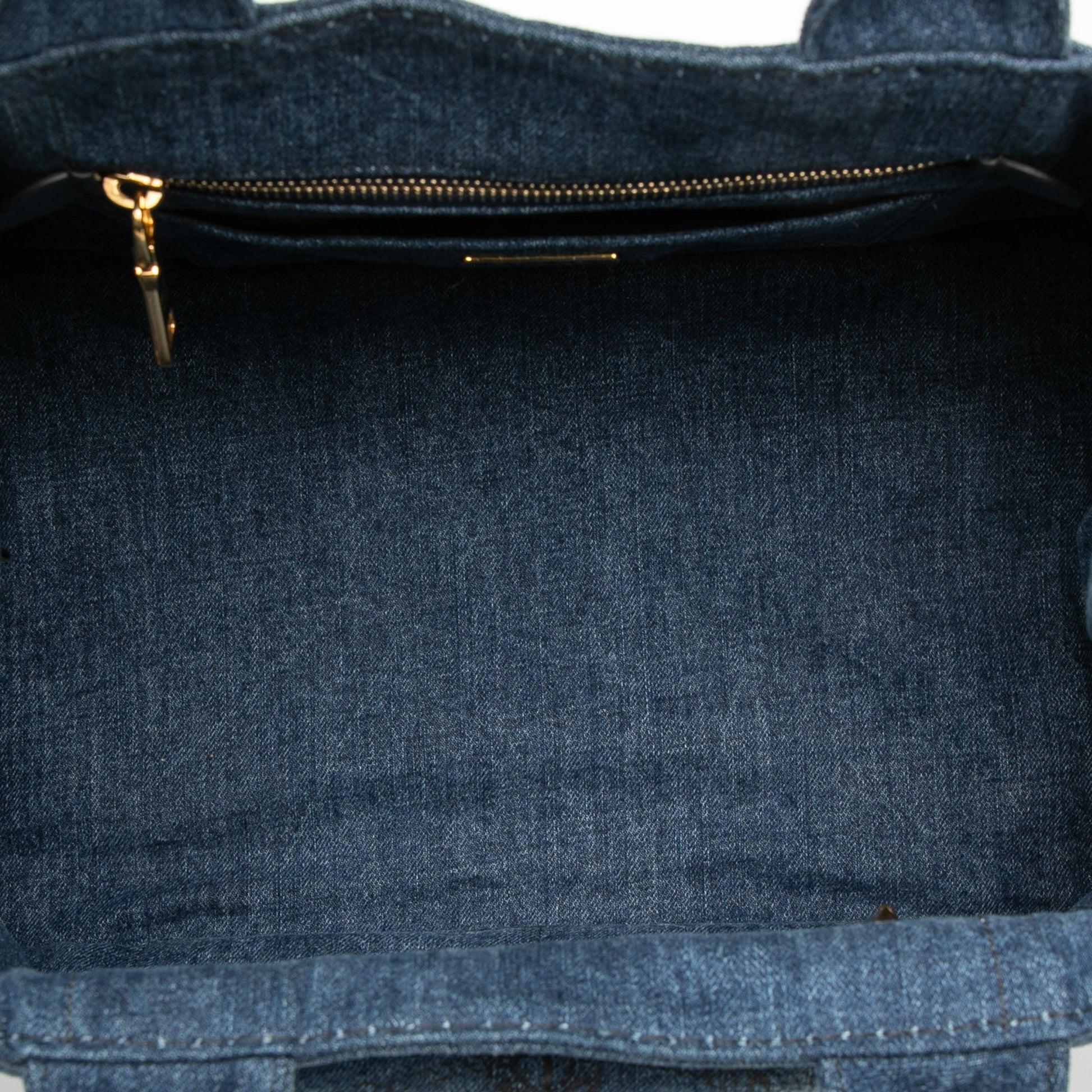 Large Denim Canapa Logo Satchel