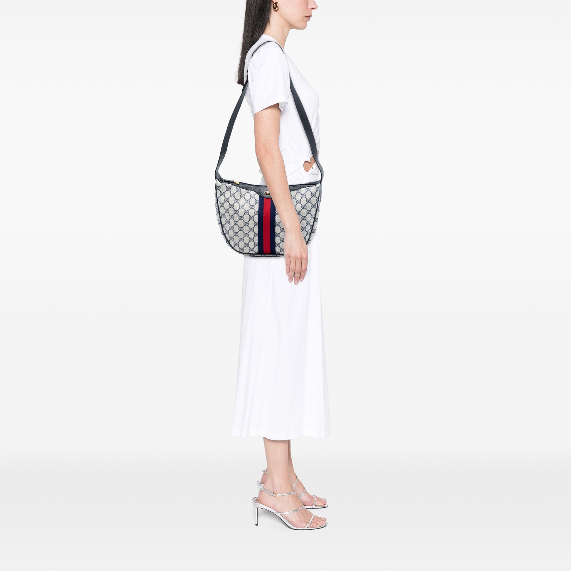 Gucci GG Supreme Web Shoulder Bag