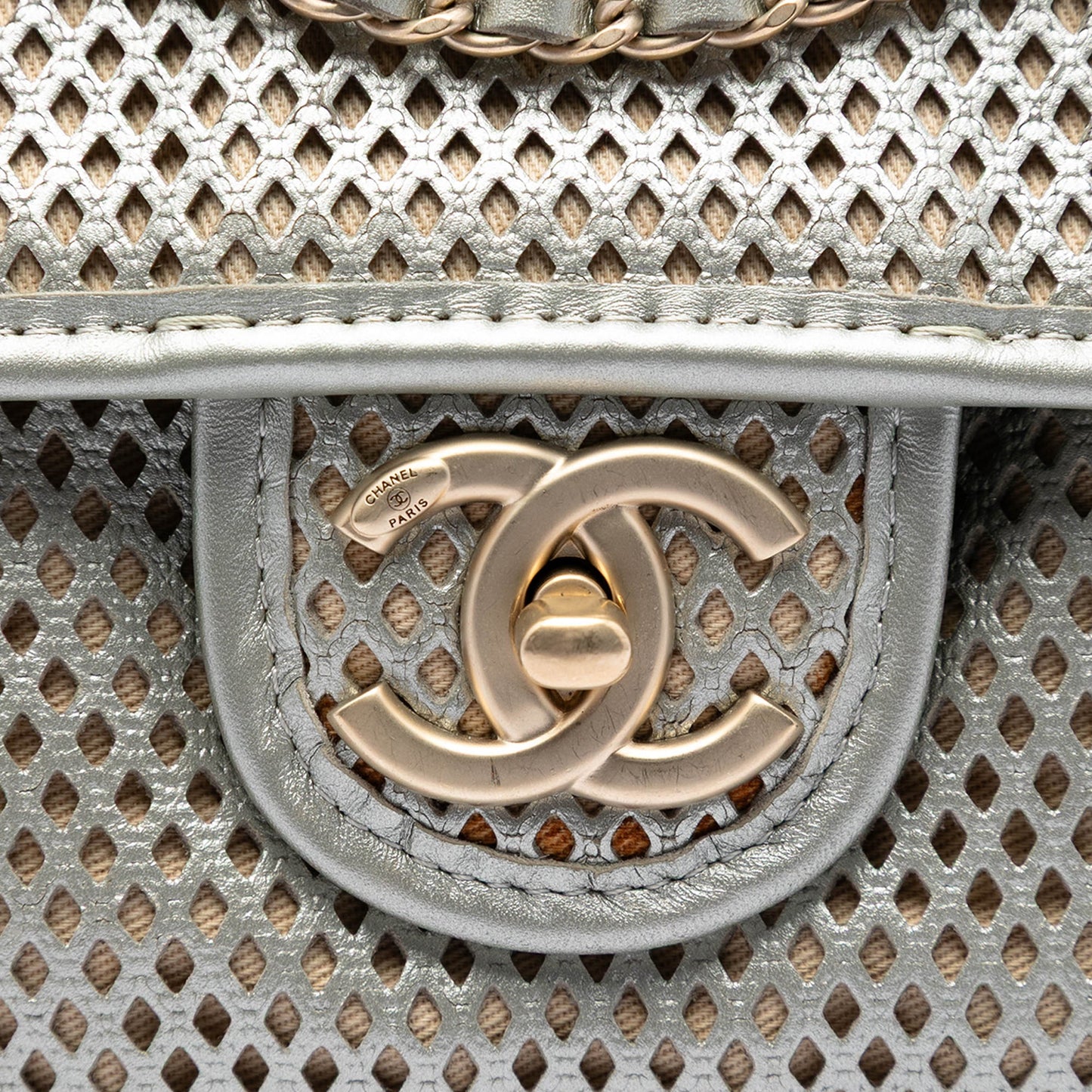 Chanel Small Perforated Calfskin Up In The Air Flap