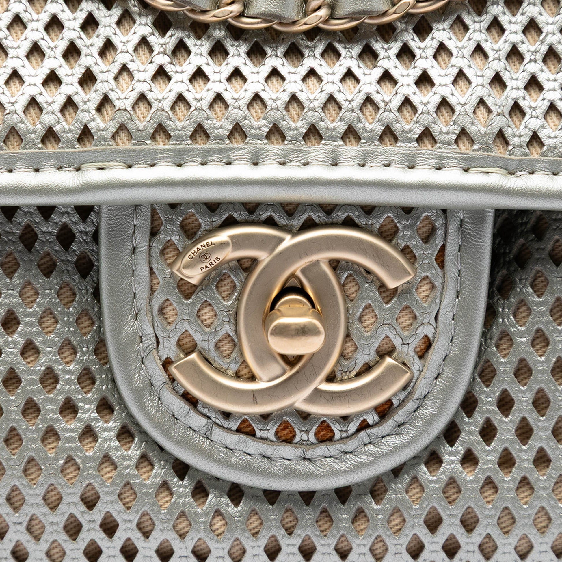 Chanel Small Perforated Calfskin Up In The Air Flap