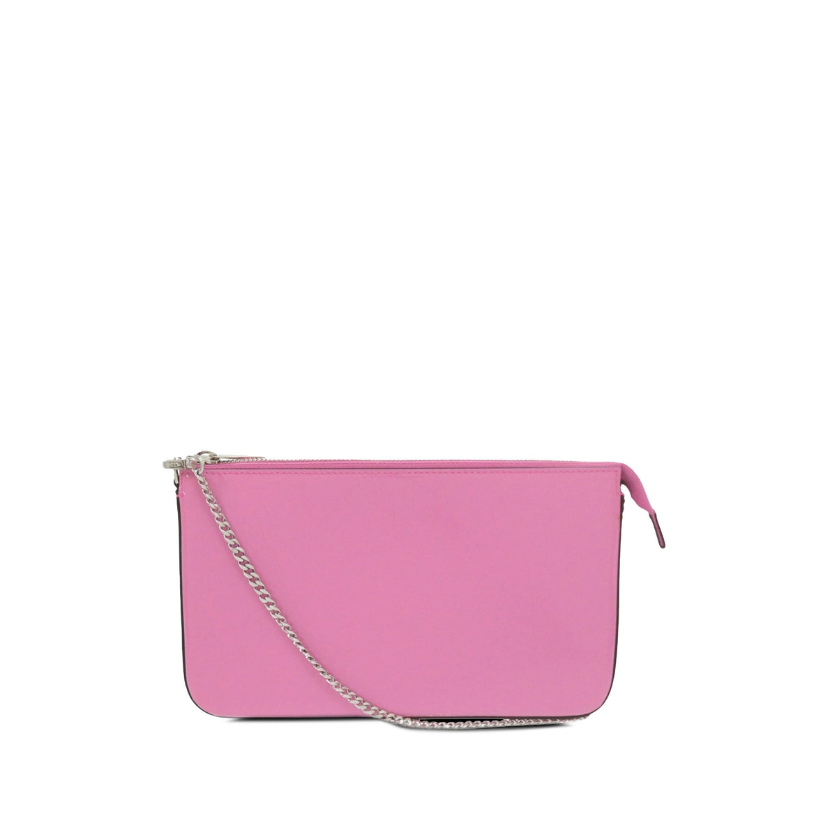Christian Louboutin Patent Loubila Chain Shoulder Bag — Pink
