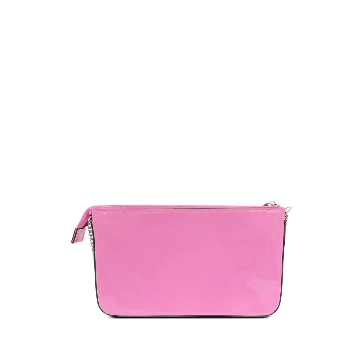 Christian Louboutin Patent Loubila Chain Shoulder Bag — Pink