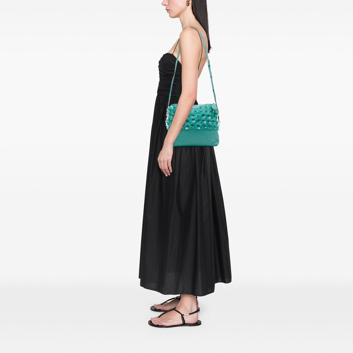 Burberry Leather The Petal Fold Over Crossbody