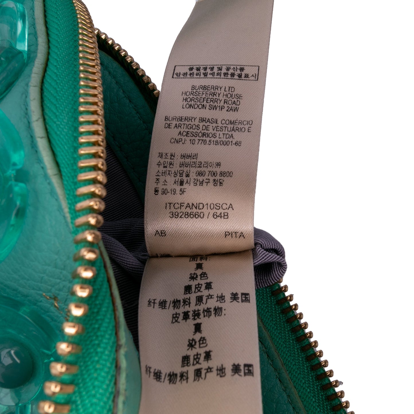 Burberry Leather The Petal Fold Over Crossbody