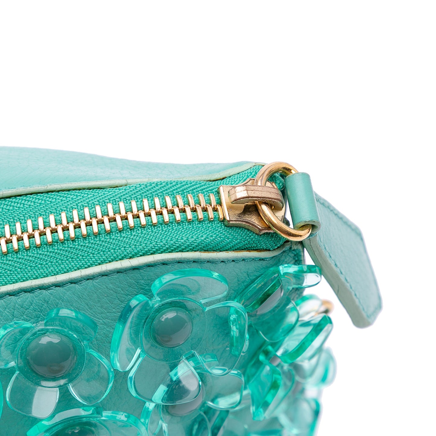 Burberry Leather The Petal Fold Over Crossbody