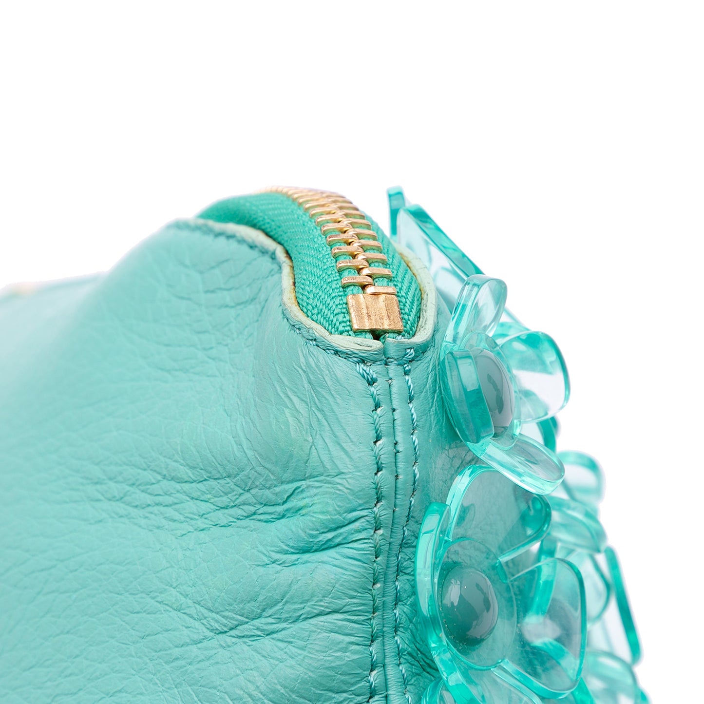 Burberry Leather The Petal Fold Over Crossbody