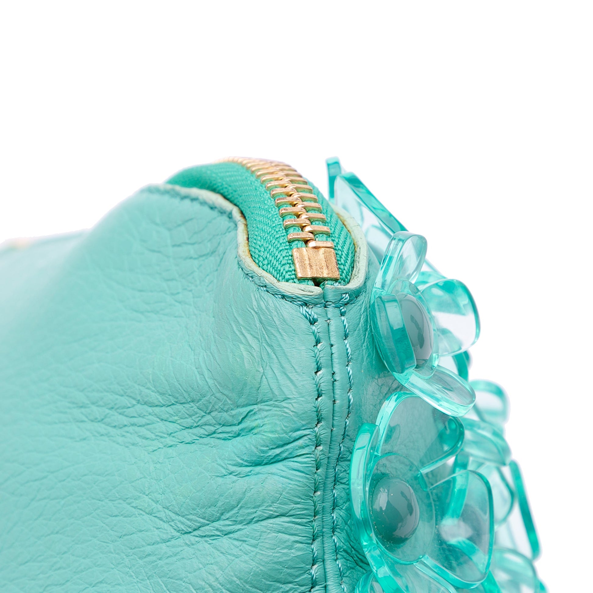 Burberry Leather The Petal Fold Over Crossbody