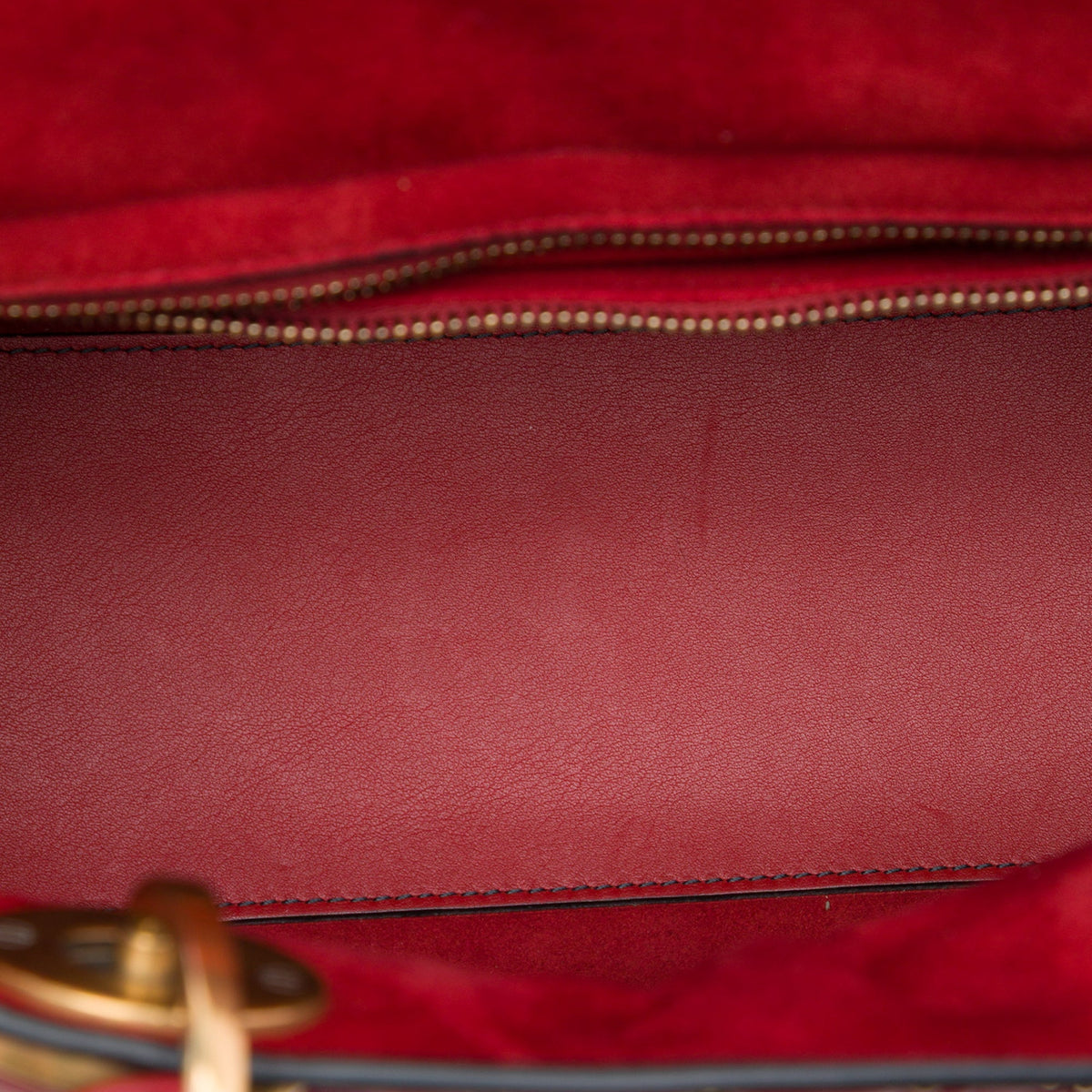 Dior Medium Lambskin Cannage Studded Supple Lady Dior — Red