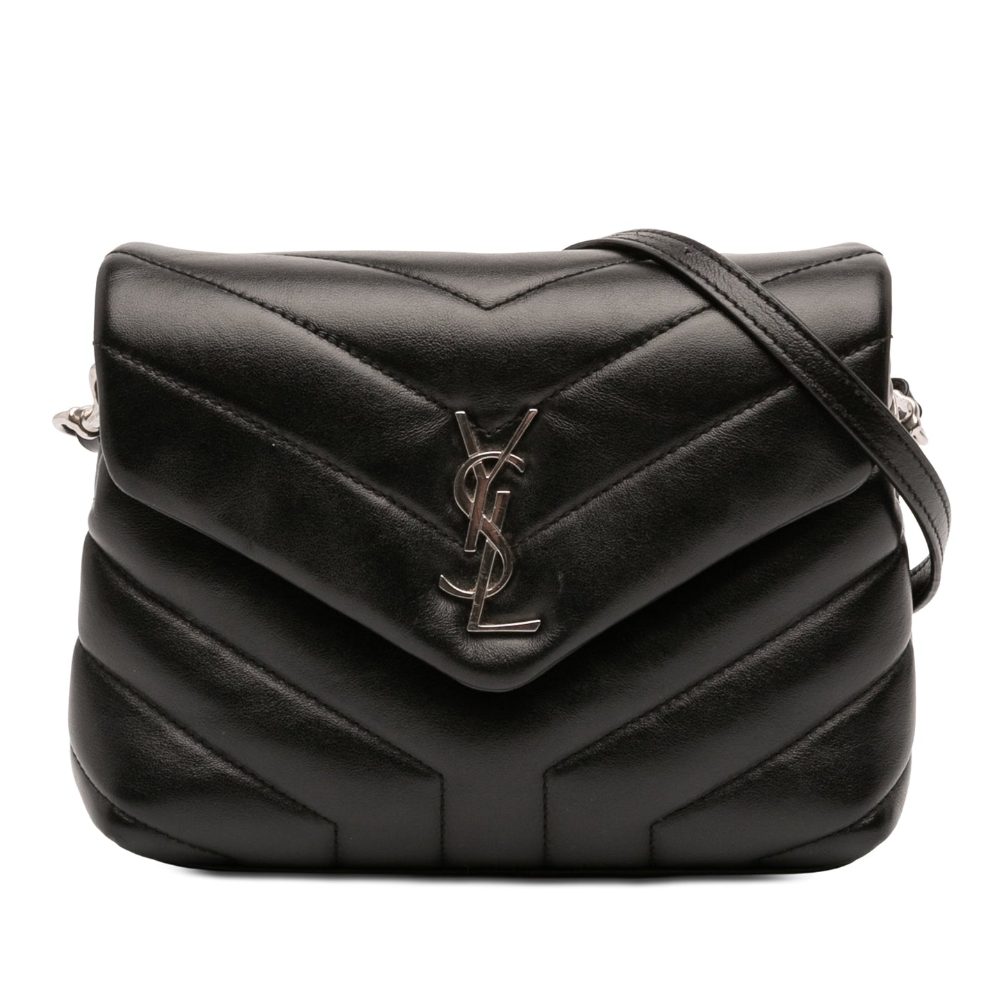 Saint Laurent Toy Matelasse Calfskin Monogram LouLou Crossbody