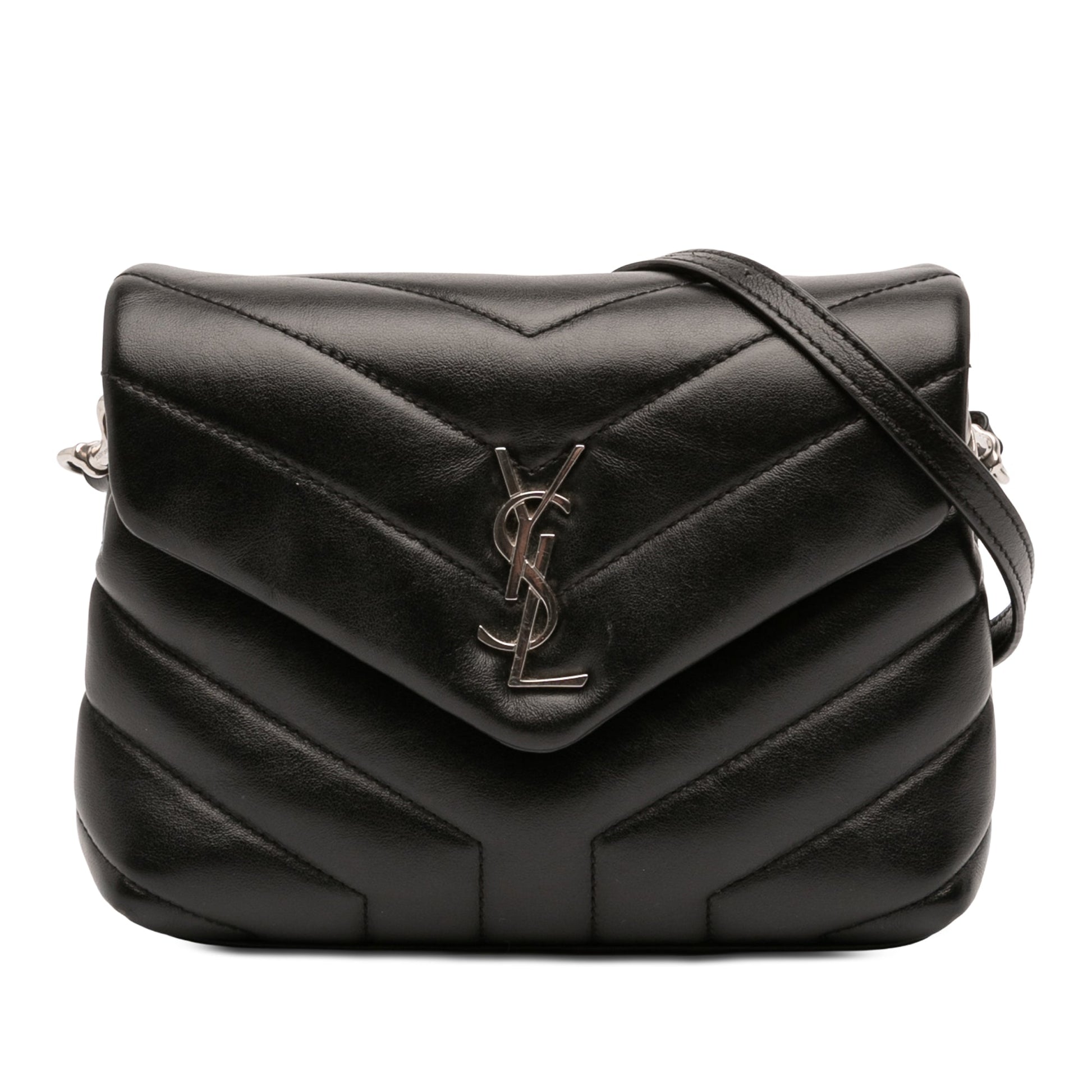 Saint Laurent Toy Matelasse Calfskin Monogram LouLou Crossbody