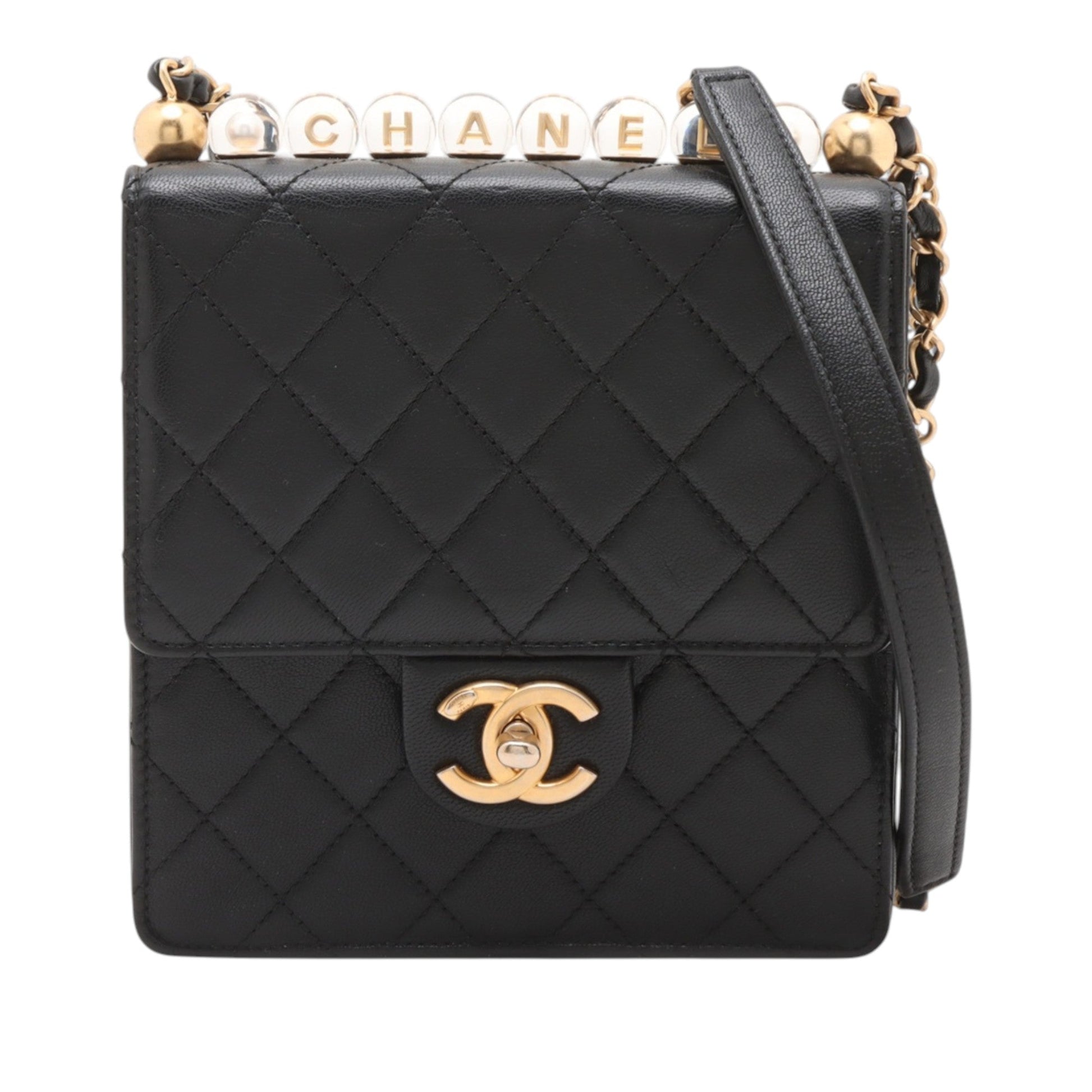 Chanel Small Quilted Lambskin Chic Pearls Flap