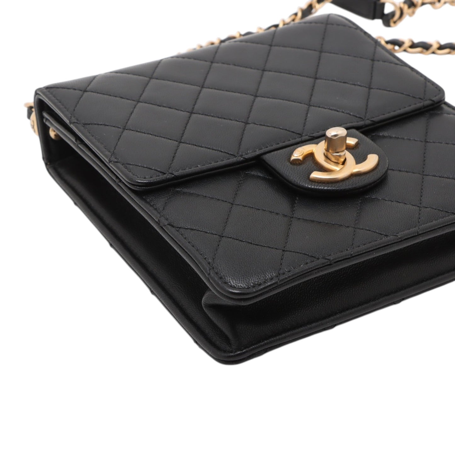 Chanel Small Quilted Lambskin Chic Pearls Flap