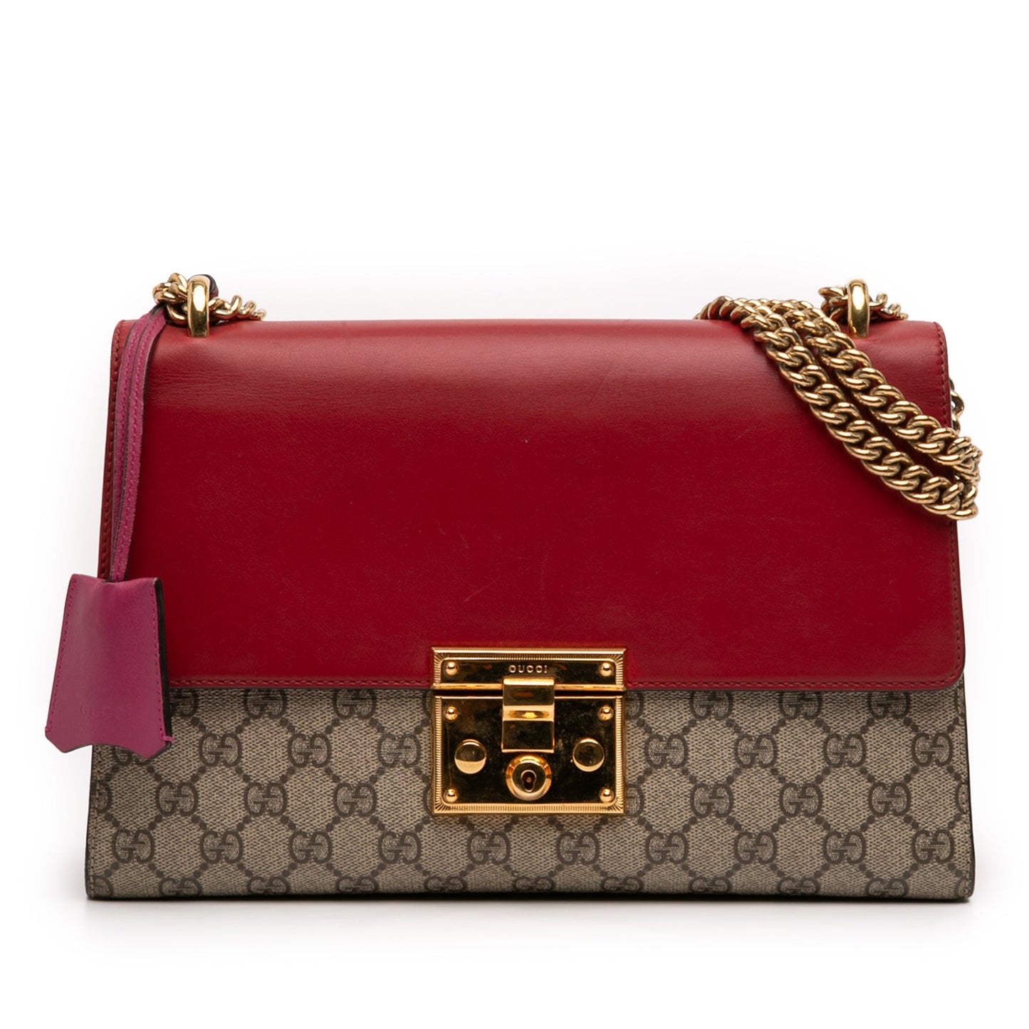 Gucci Medium GG Supreme Padlock Shoulder Bag