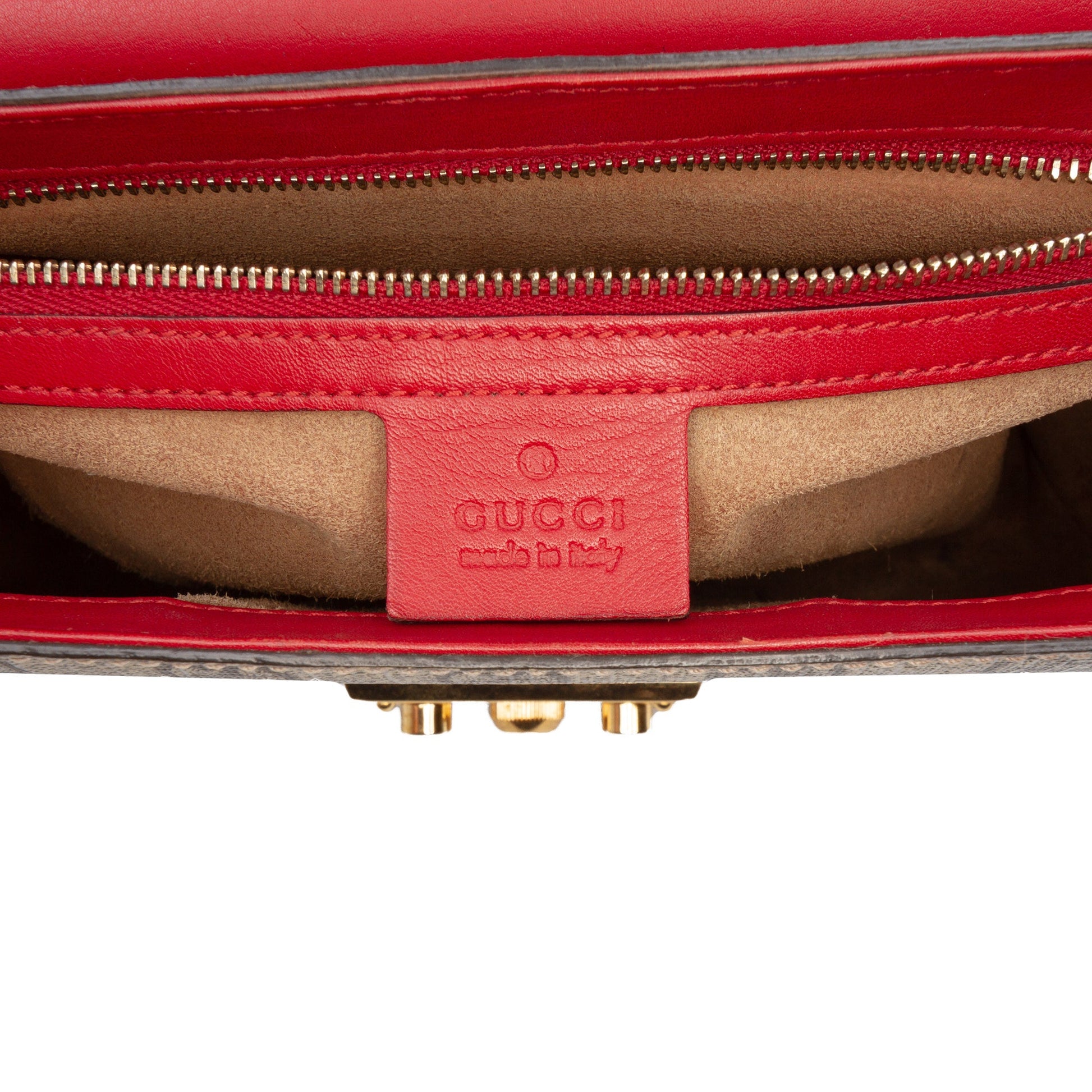Gucci Medium GG Supreme Padlock Shoulder Bag