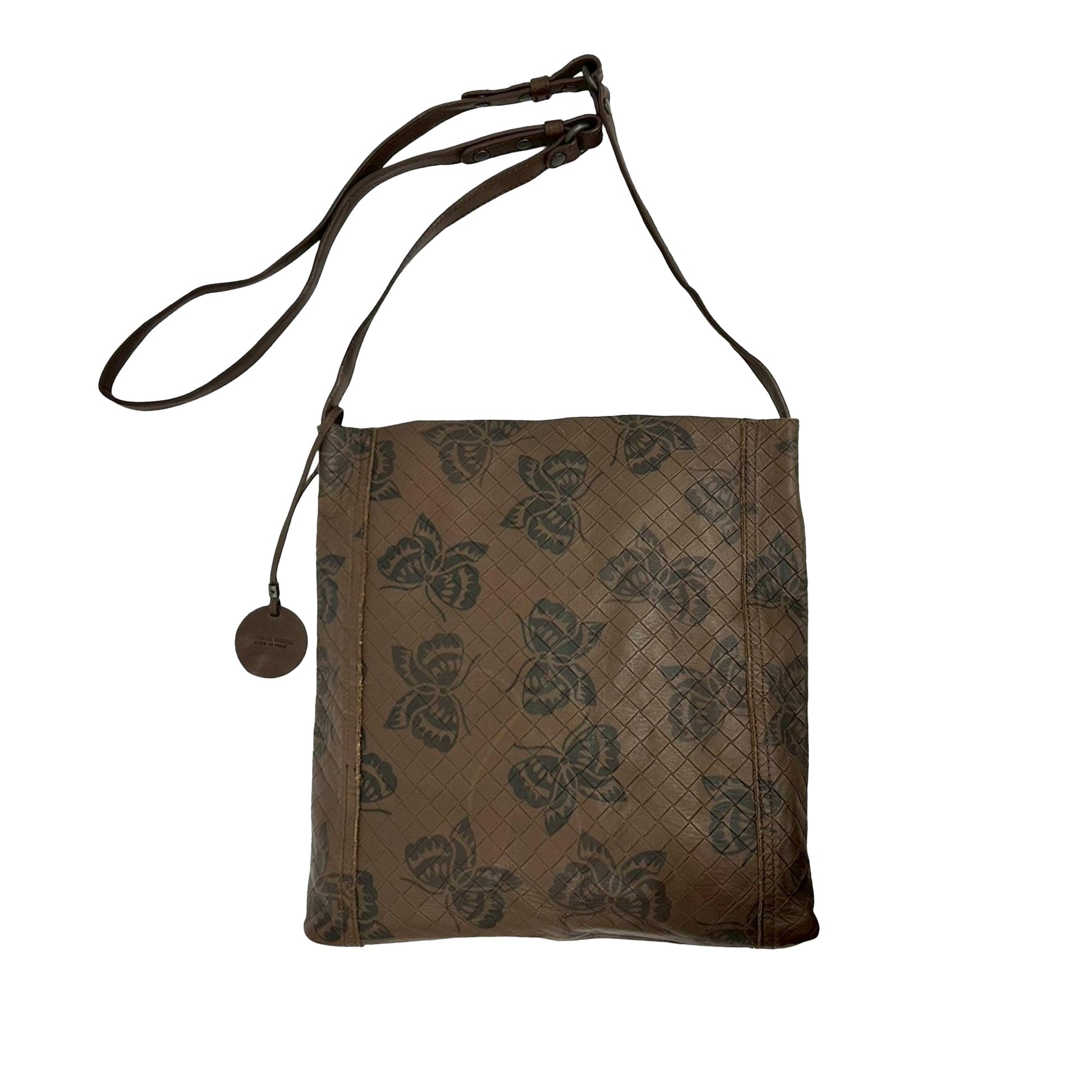 Bottega Veneta Leather Intrecciomirage Butterfly Crossbody