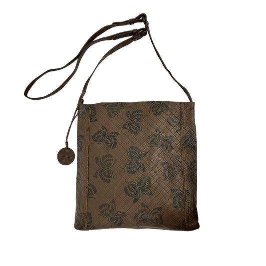 Bottega Veneta Leather Intrecciomirage Butterfly Crossbody