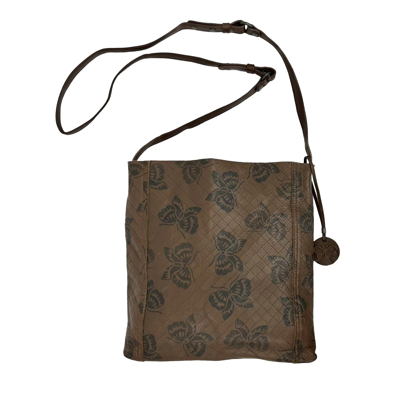 Bottega Veneta Leather Intrecciomirage Butterfly Crossbody