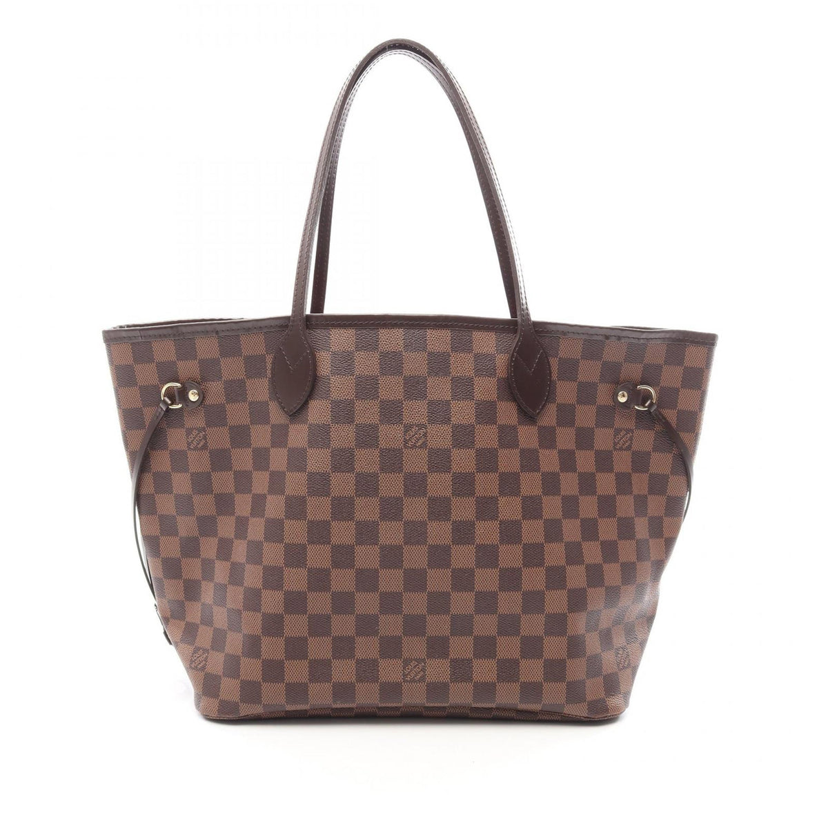Louis Vuitton Damier Ebene Braided Neverfull MM — Brown