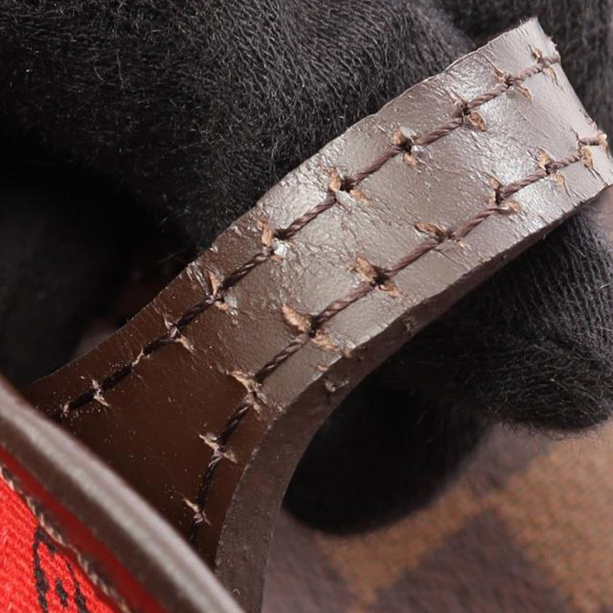 Louis Vuitton Damier Ebene Braided Neverfull MM — Brown
