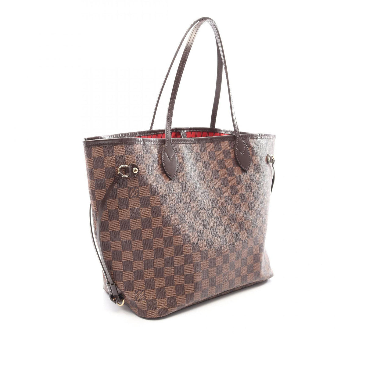 Louis Vuitton Damier Ebene Braided Neverfull MM — Brown