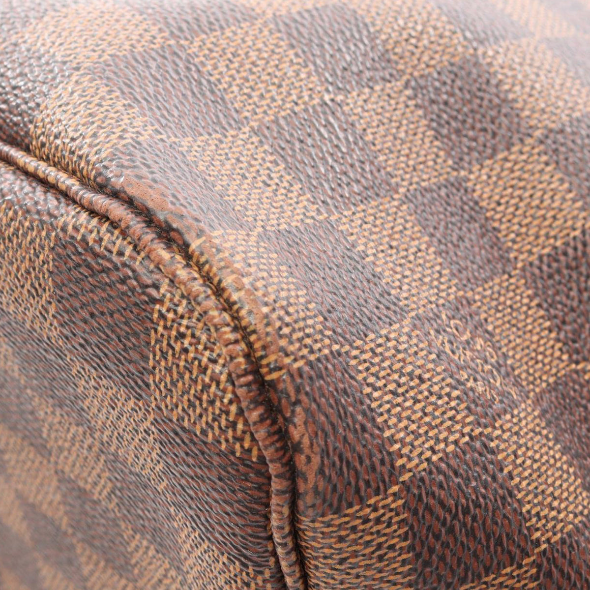 Louis Vuitton Damier Ebene Braided Neverfull MM — Brown