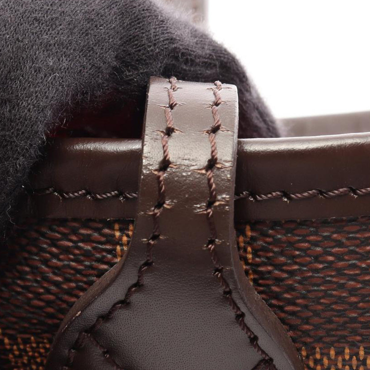 Louis Vuitton Damier Ebene Braided Neverfull MM — Brown