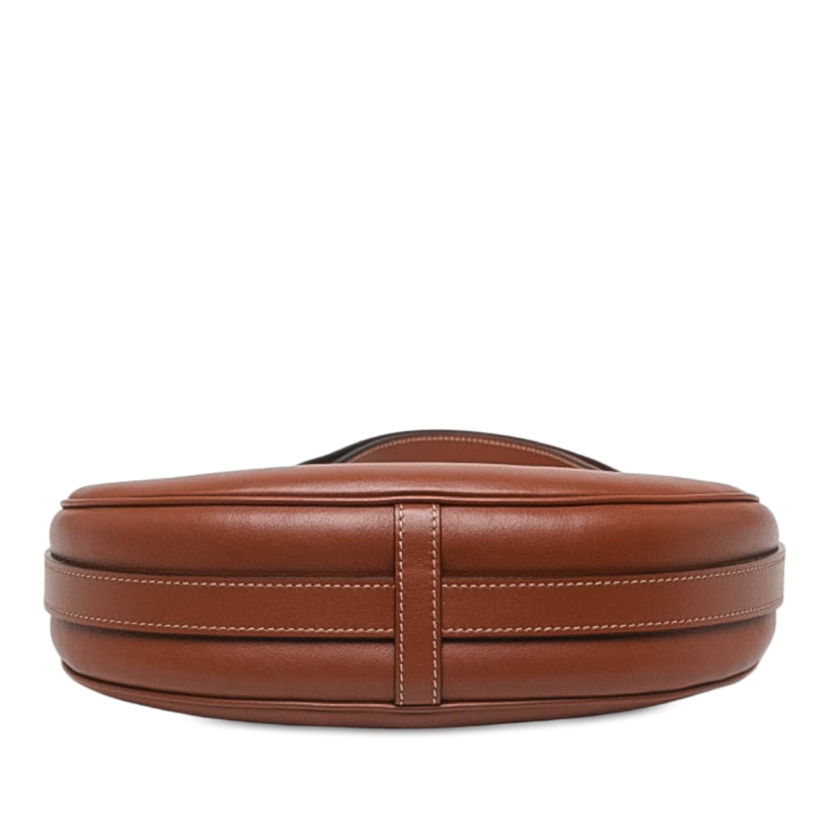 Celine Medium Leather Logo Ava Shoulder Bag — Brown