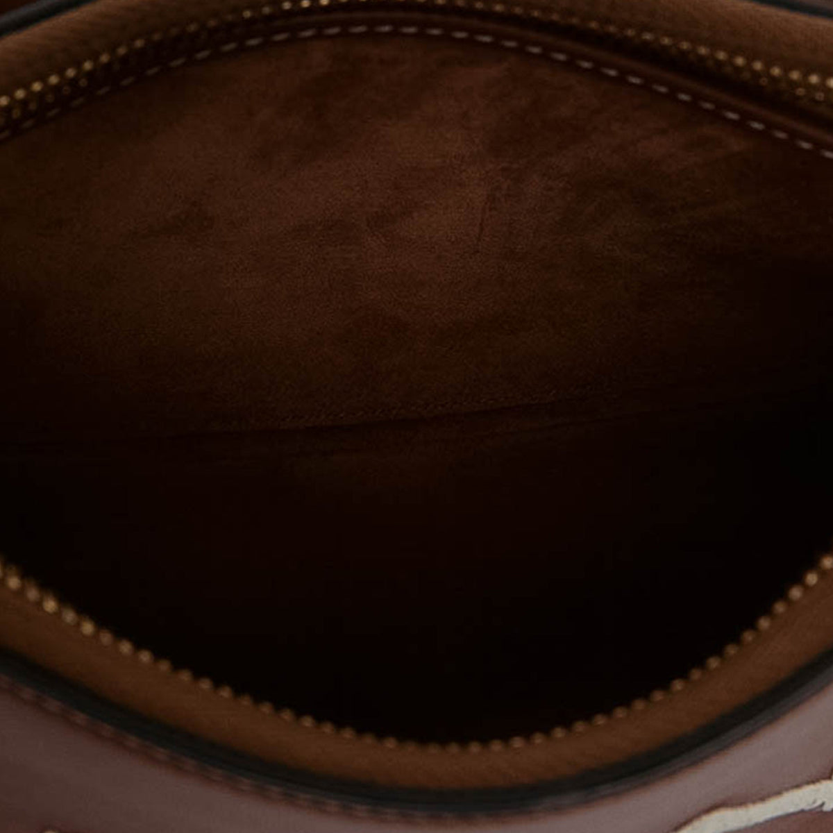 Celine Medium Leather Logo Ava Shoulder Bag — Brown