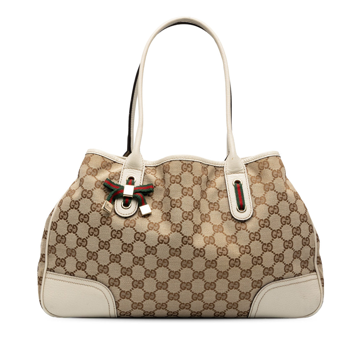 Gucci GG Canvas Princy Tote — Beige