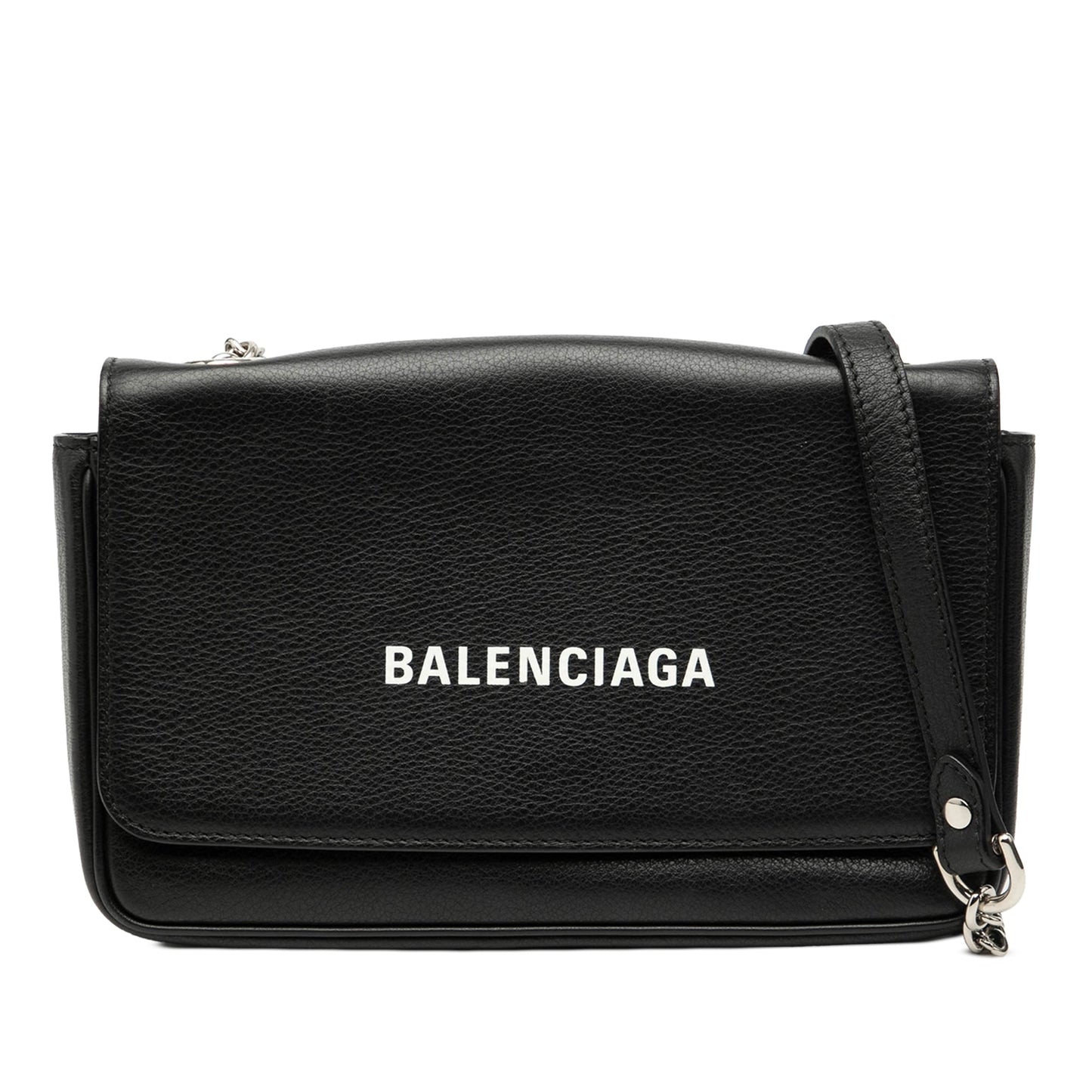 Balenciaga Leather Everyday Wallet on Chain
