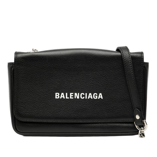 Balenciaga Leather Everyday Wallet on Chain