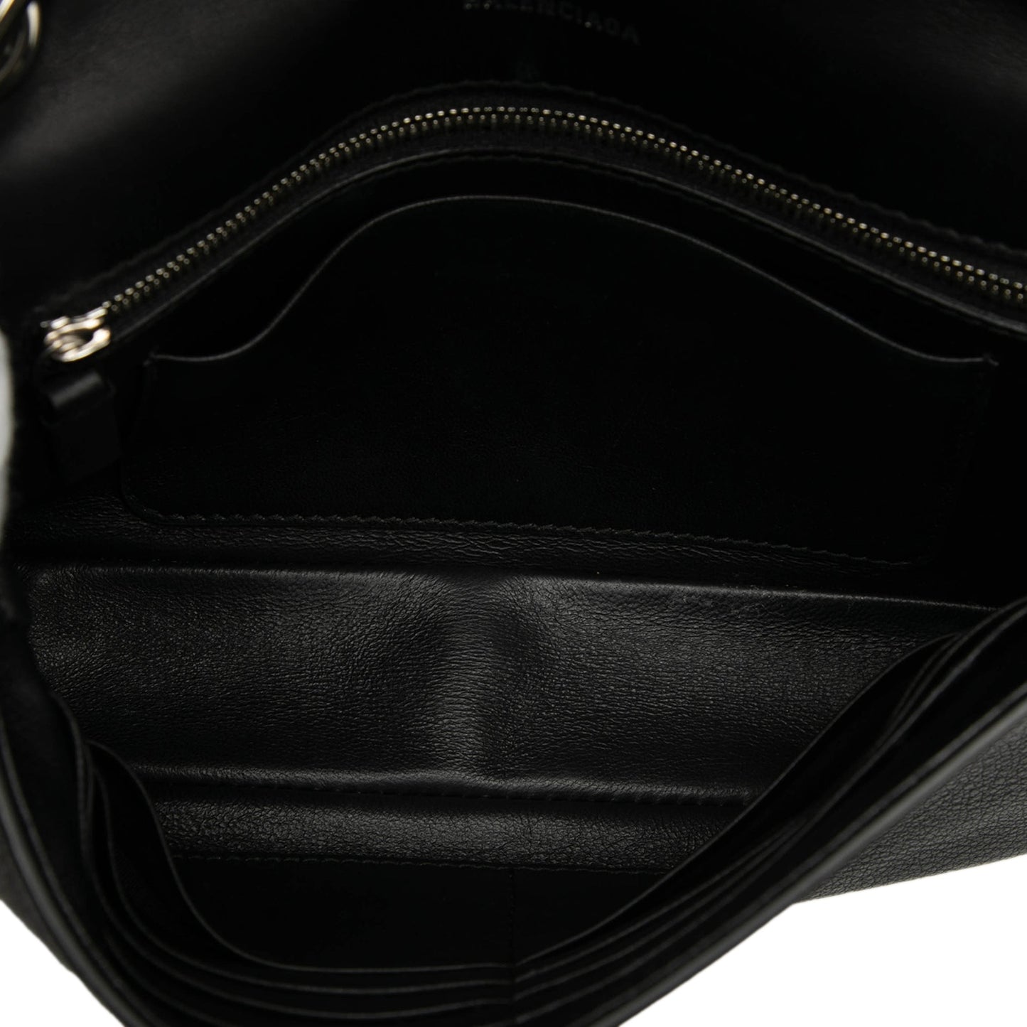 Balenciaga Leather Everyday Wallet on Chain