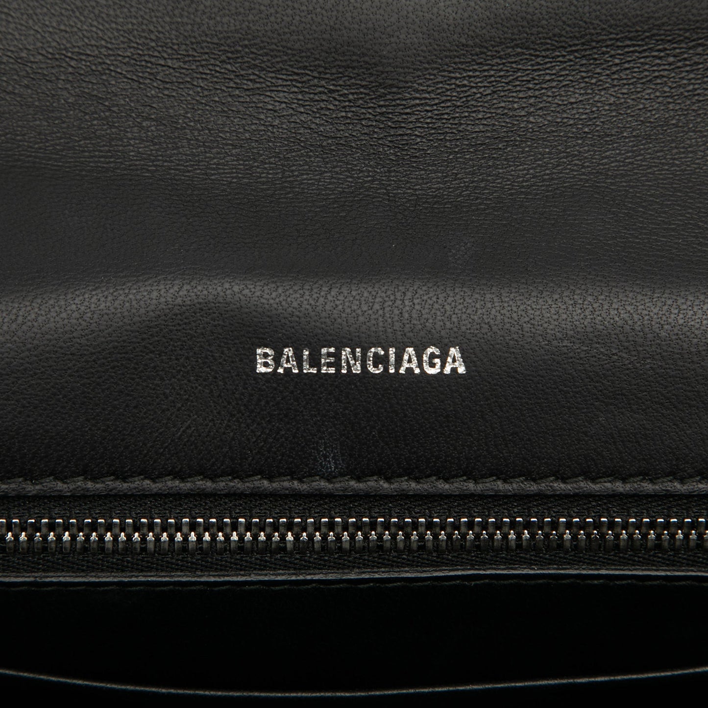 Balenciaga Leather Everyday Wallet on Chain