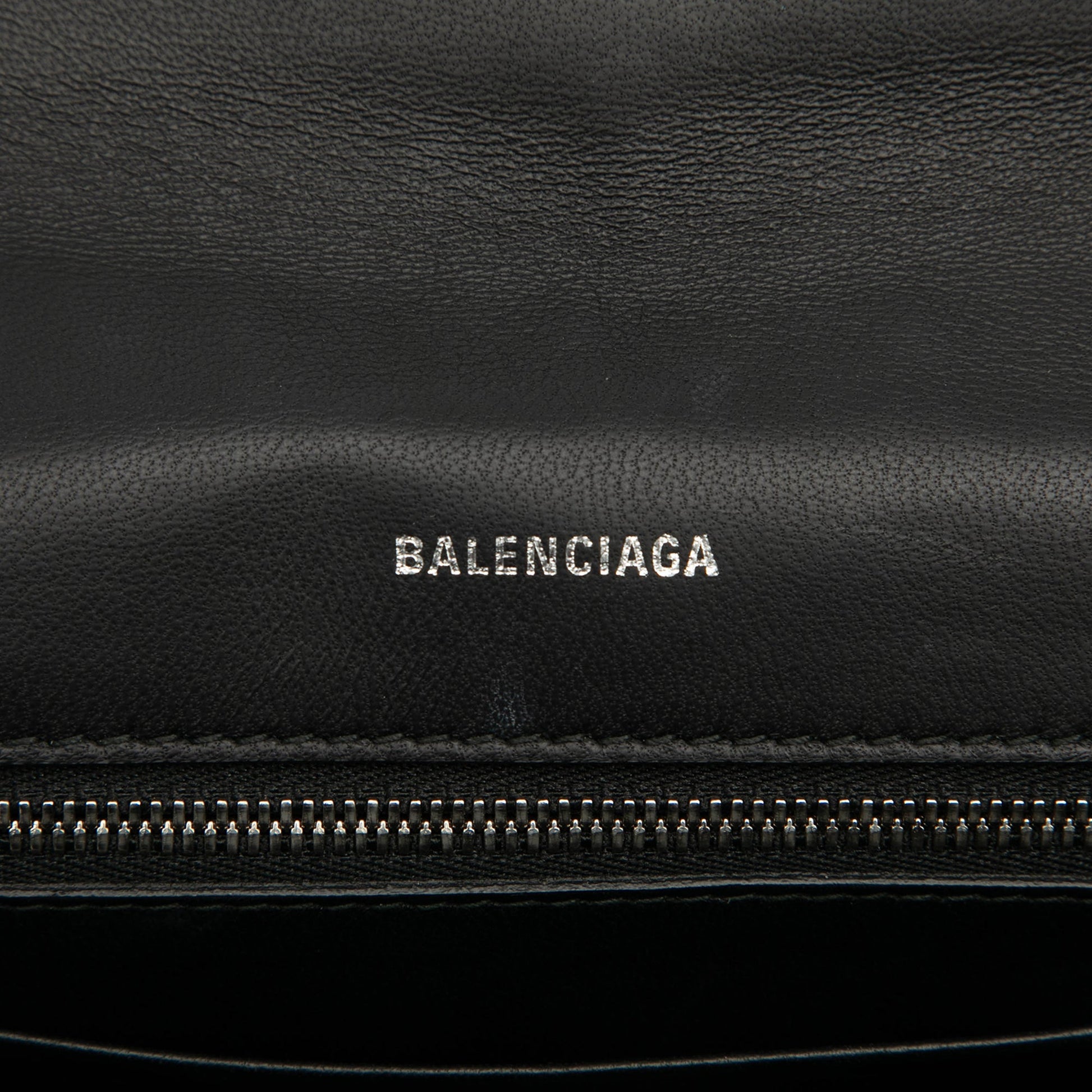 Balenciaga Leather Everyday Wallet on Chain