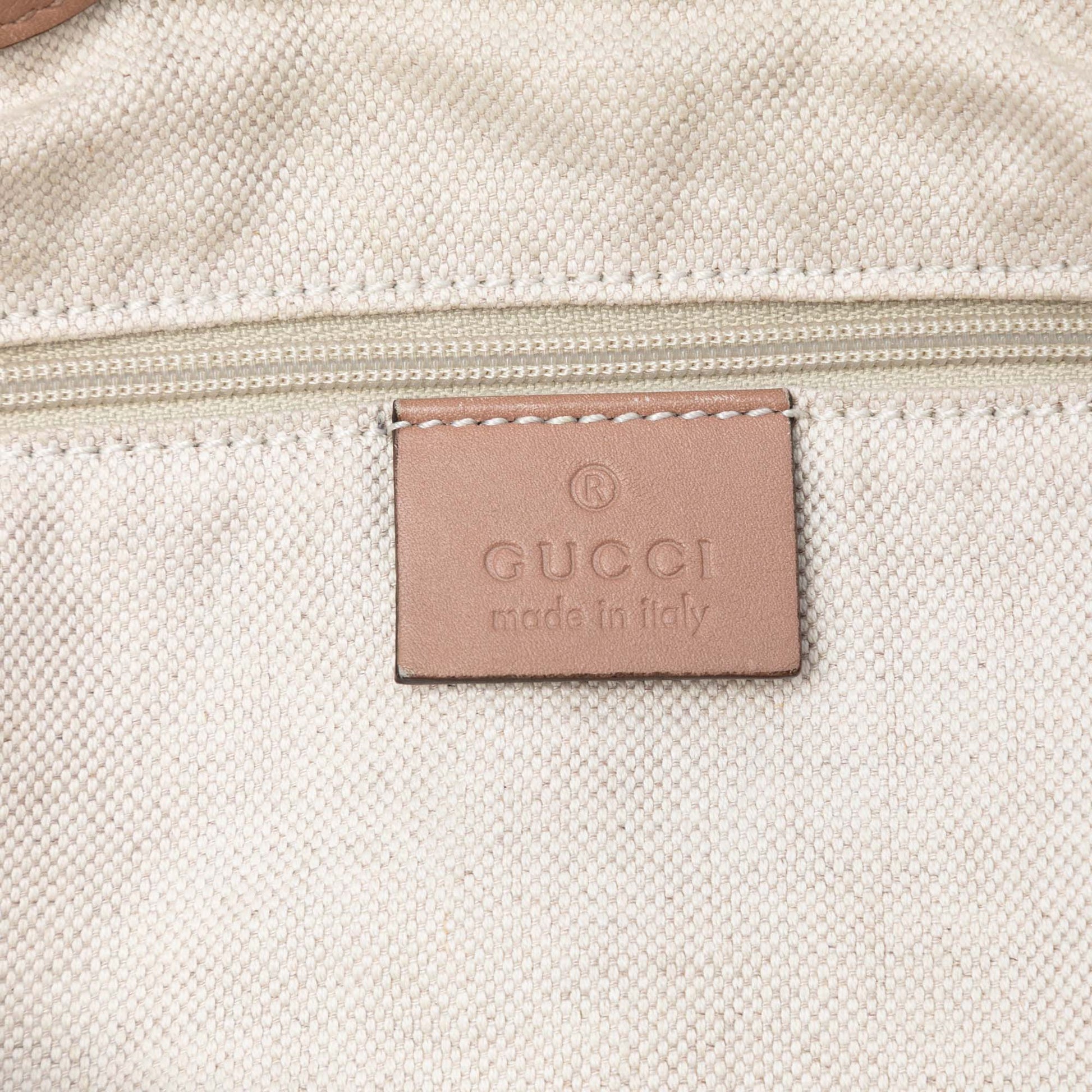 Gucci Diamante Canvas Sukey Satchel