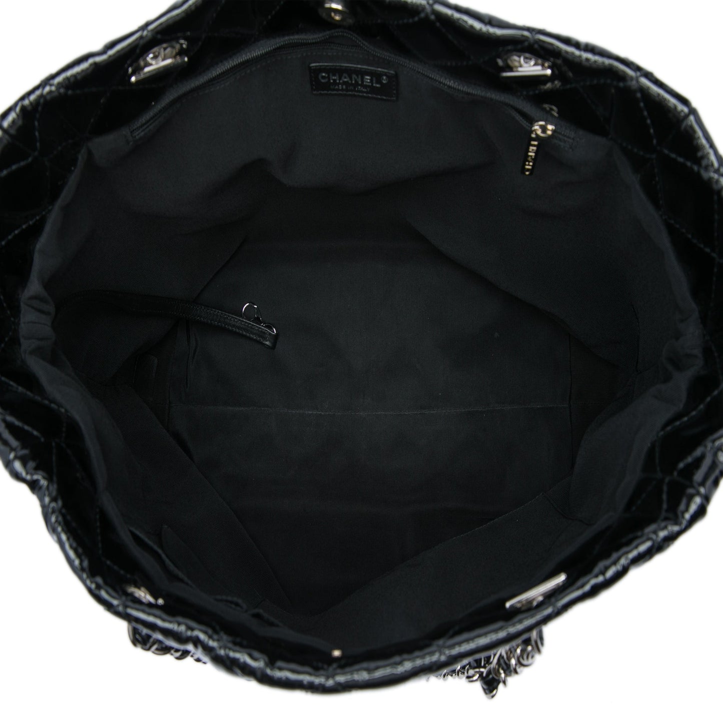 Chanel CC Quilted Patent Chic And Glitter Ligne Timeless Tote