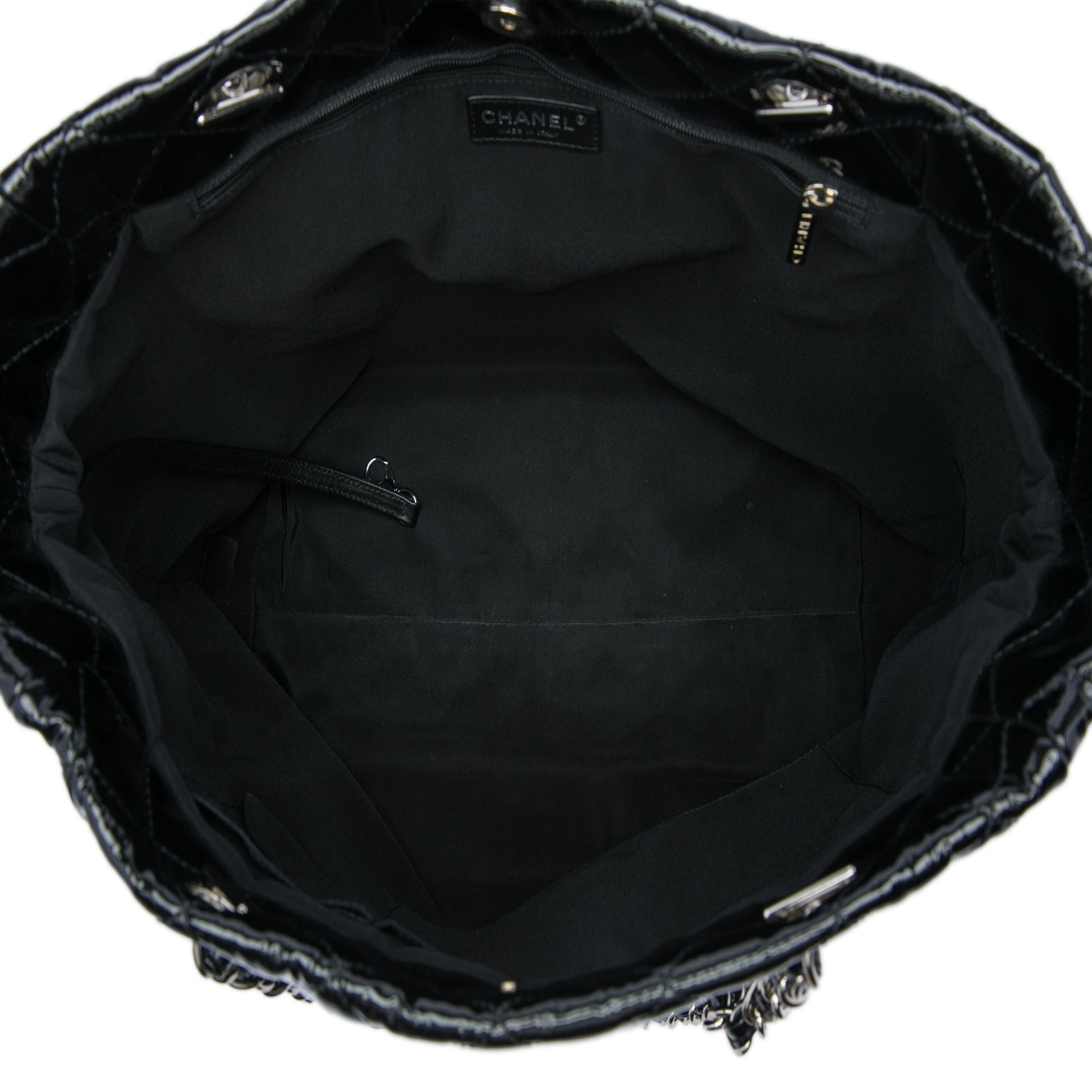 Chanel CC Quilted Patent Chic And Glitter Ligne Timeless Tote