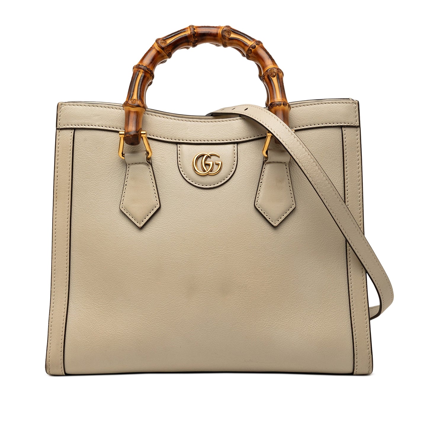 Gucci Medium Calfskin Bamboo Diana Satchel