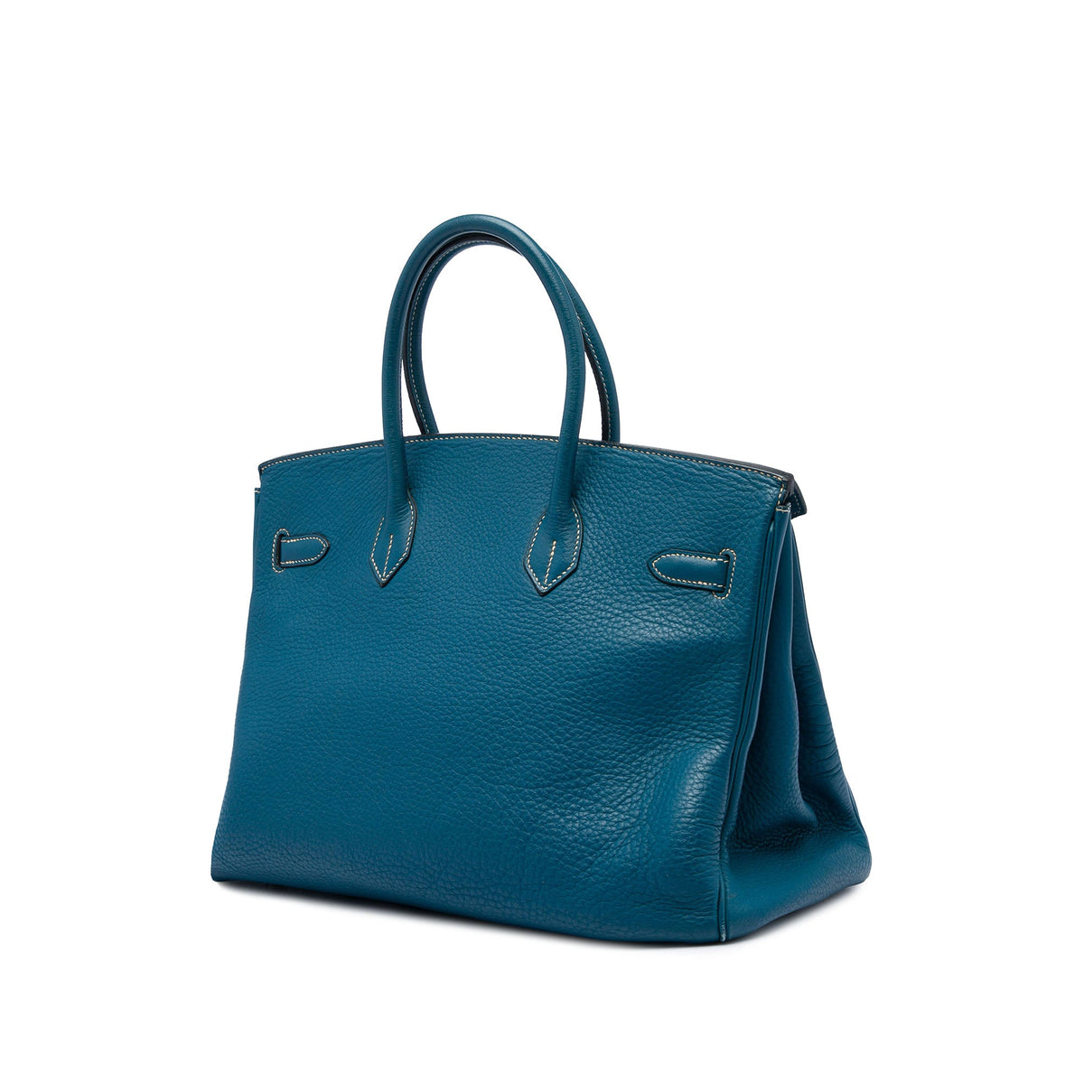 Hermès Clemence Birkin Retourne 35 — Blue
