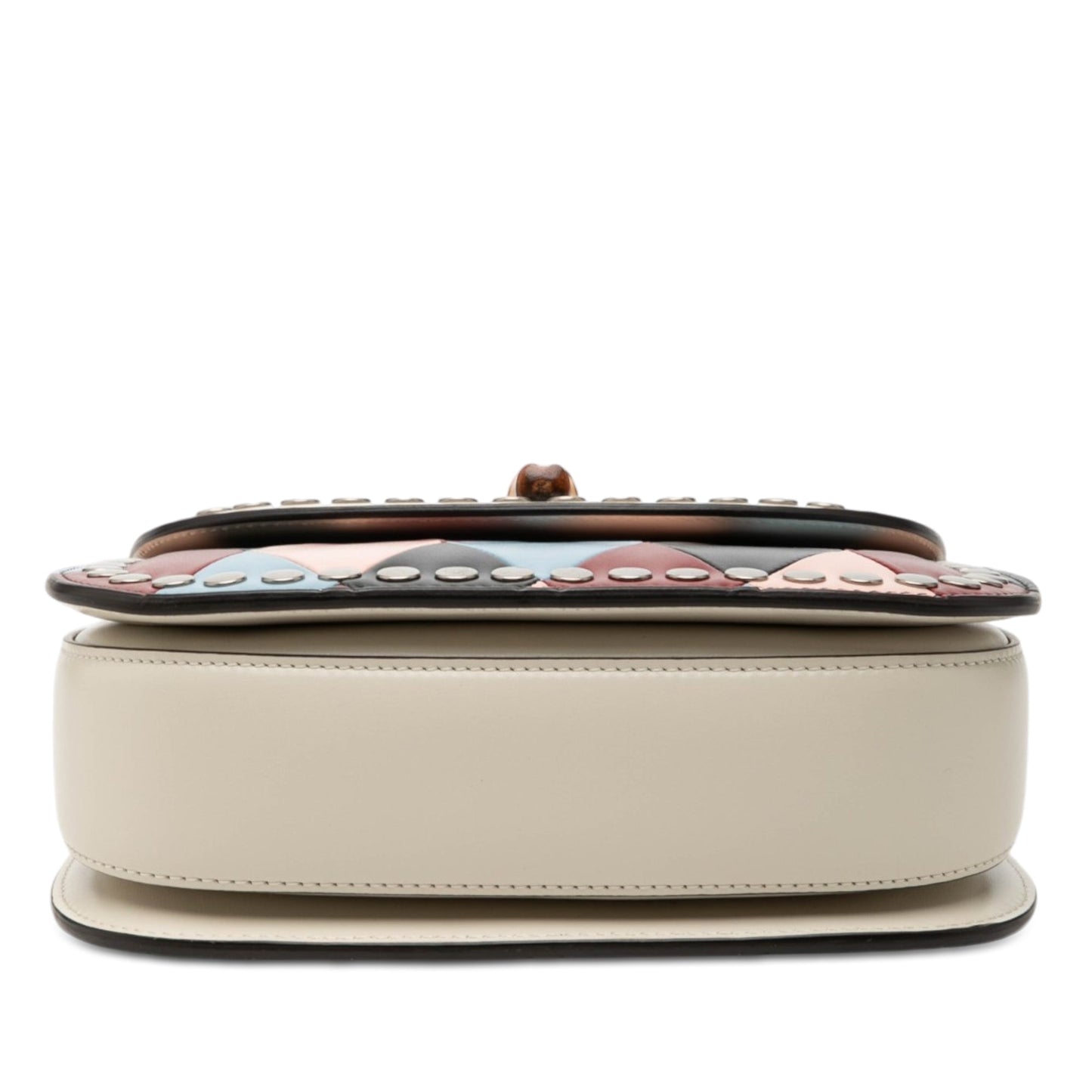 Gucci Small Calfskin Lovelight Bamboo Top Handle Bag