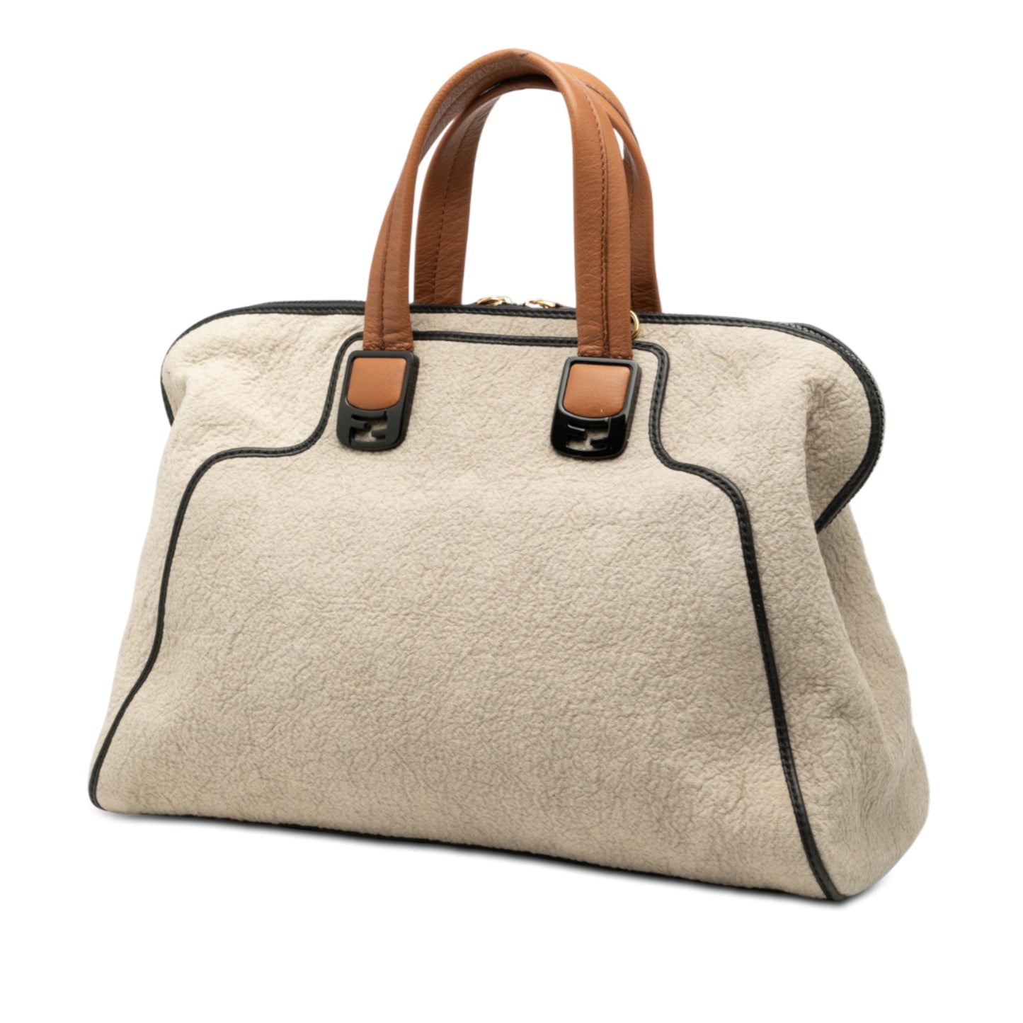 Fendi Large Canvas Chameleon Satchel