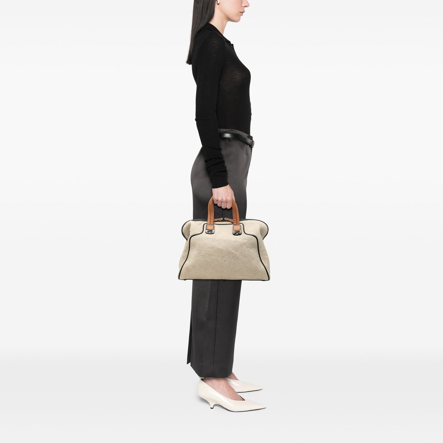 Fendi Large Canvas Chameleon Satchel