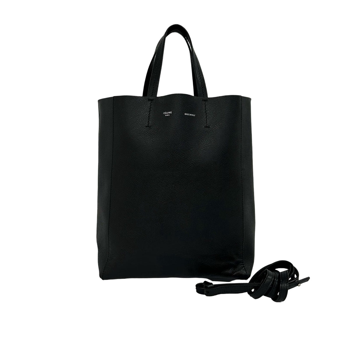 Celine Small Grained Calfskin Vertical Cabas Tote