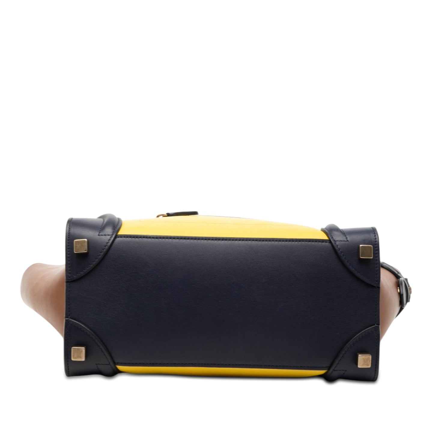 Celine Micro Tricolor Leather Luggage Tote